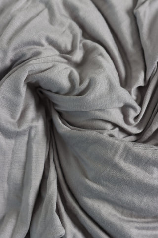 Premium cotton jersey scarf grey