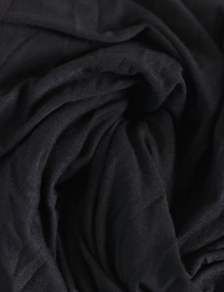 Premium cotton jersey scarf black