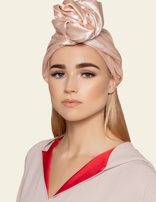TURBAN WIRED NOOR - NUDE